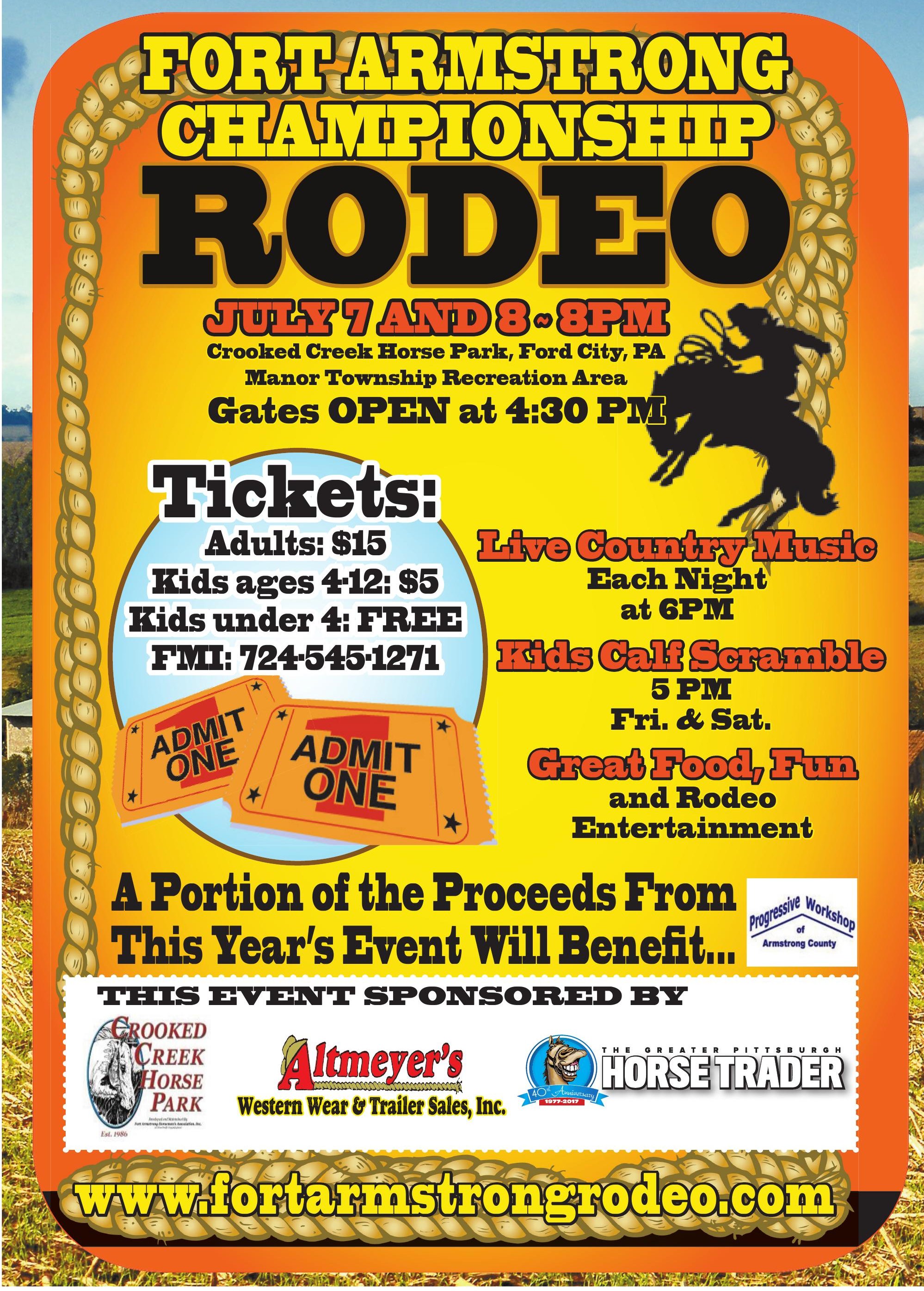 FORT ARMSTRONG CHAMPTIONSHIP RODEO AT CROOKED CREEK HORSE PARK